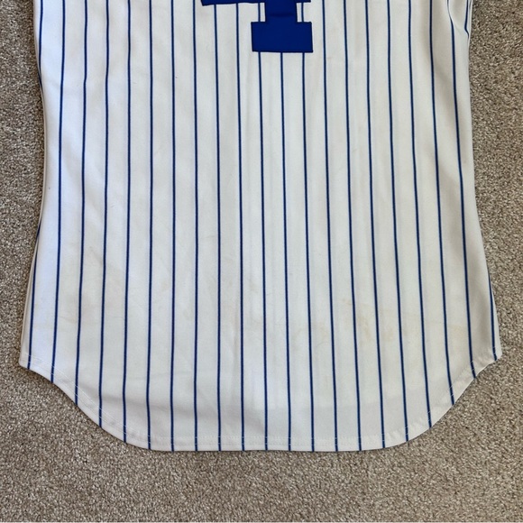 Vintage Russell Athletic American Legion Baseball Jersey Roselle 229 Pinstripe M - Picture 9 of 9
